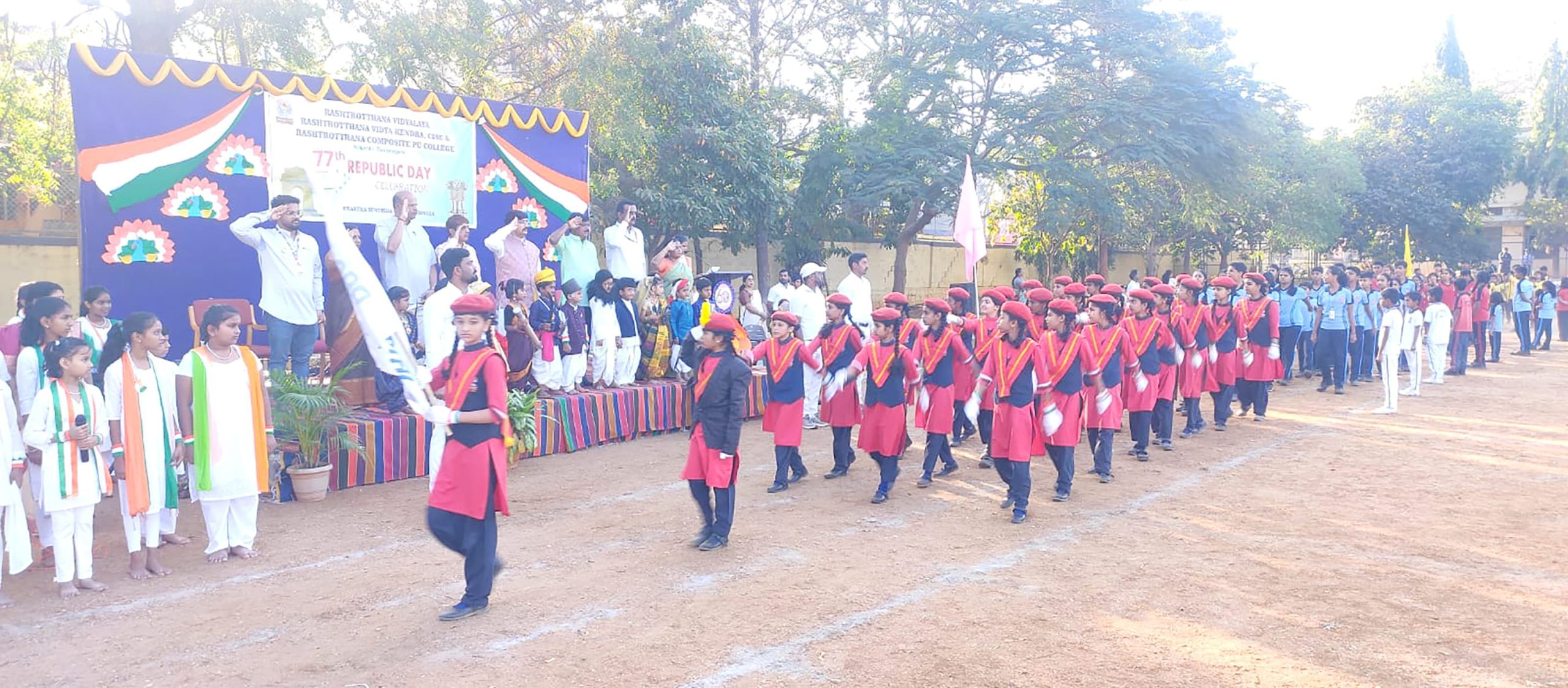 Joint Republic Day Celebration at Rashtrotthana Institutions - Davanagere (2)