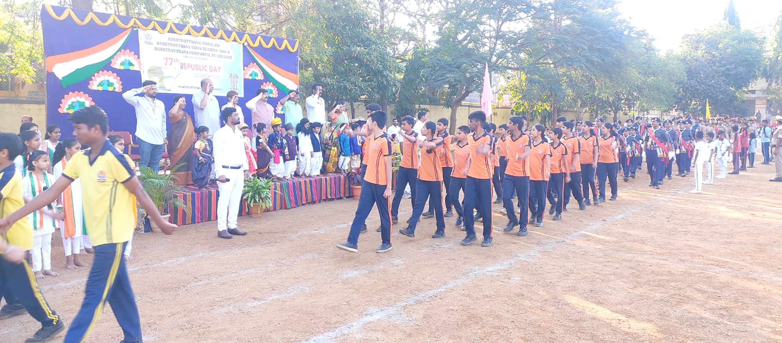 Joint Republic Day Celebration at Rashtrotthana Institutions - Davanagere (3)