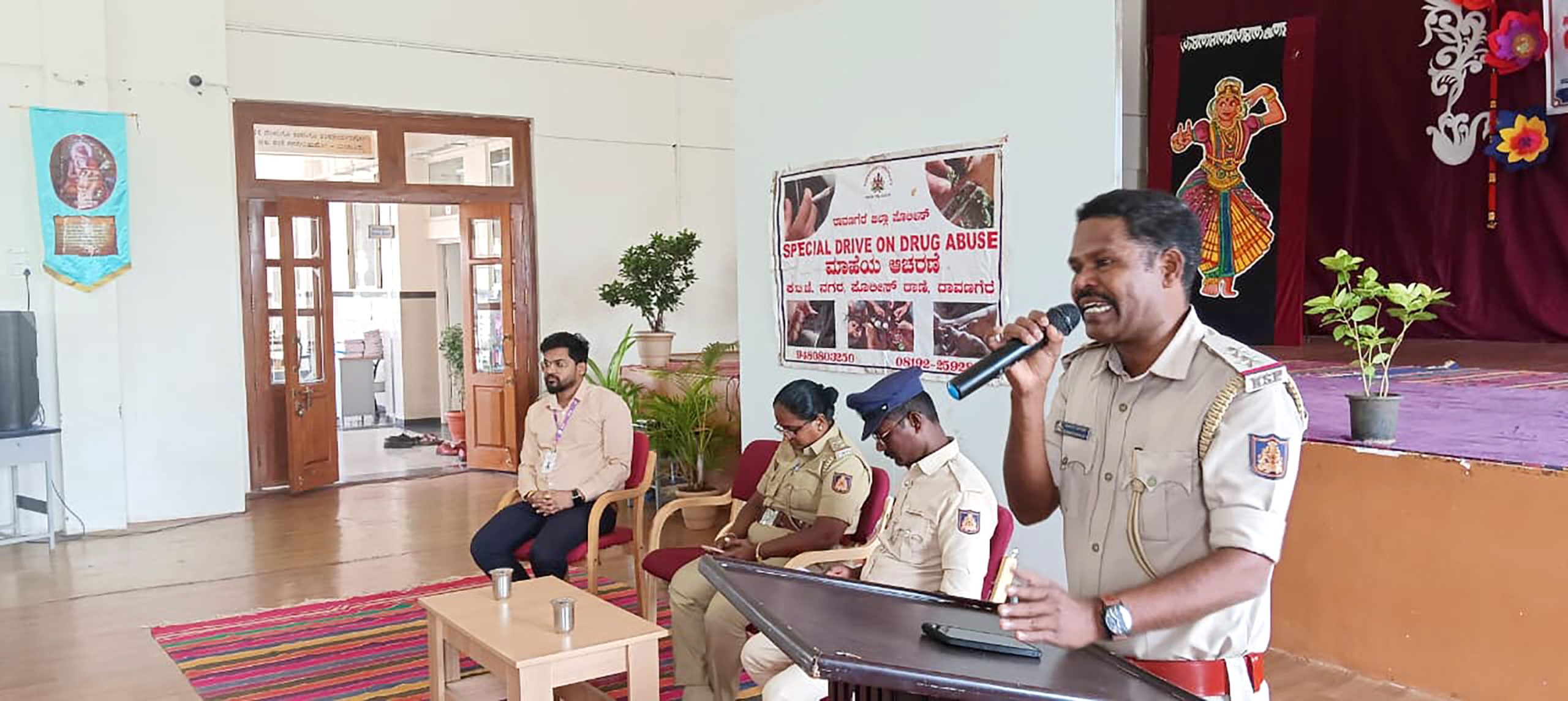 An awareness programme on the NDPS Act and Drug Abuse in RVK - Davangere at 11.32.37 AM