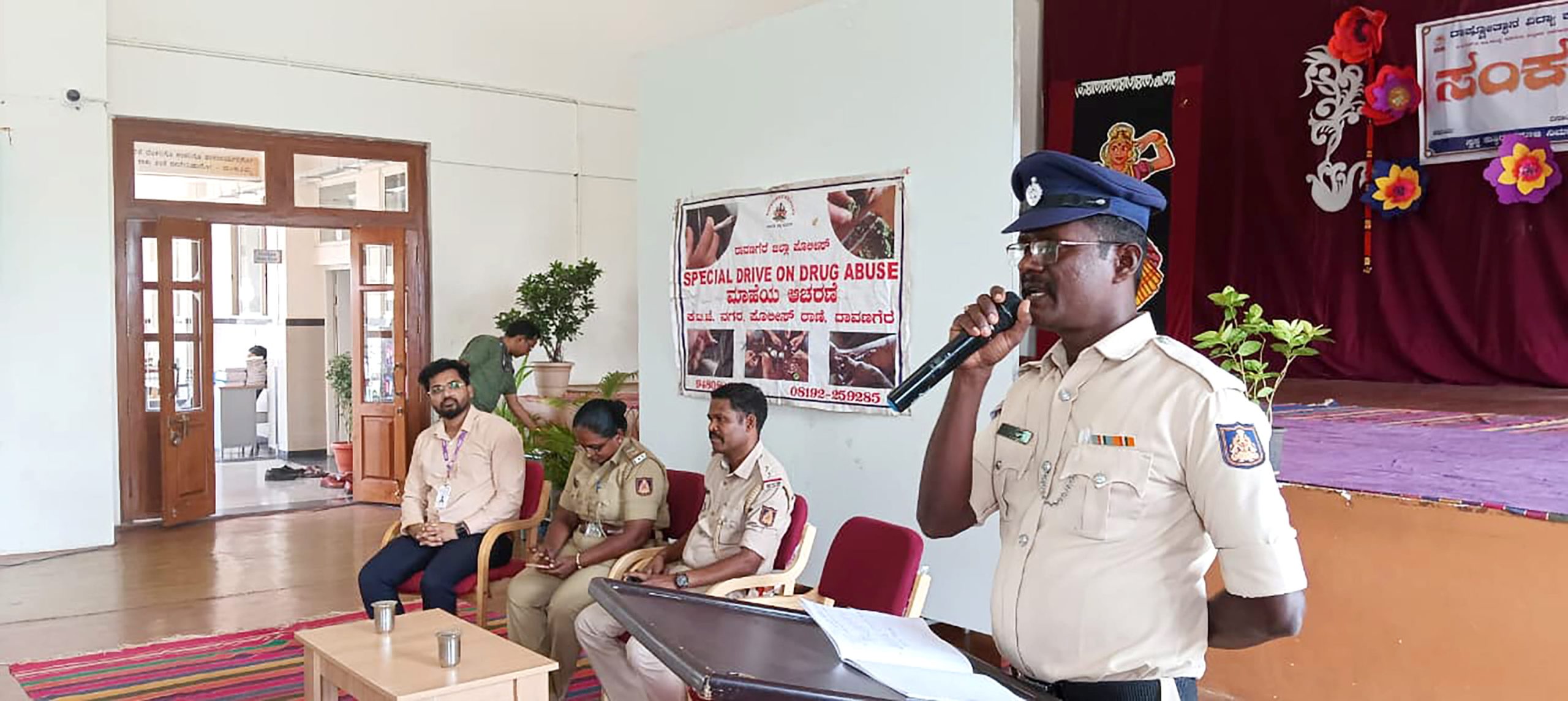 An awareness programme on the NDPS Act and Drug Abuse in RVK - Davangere at 11.32.39 AM