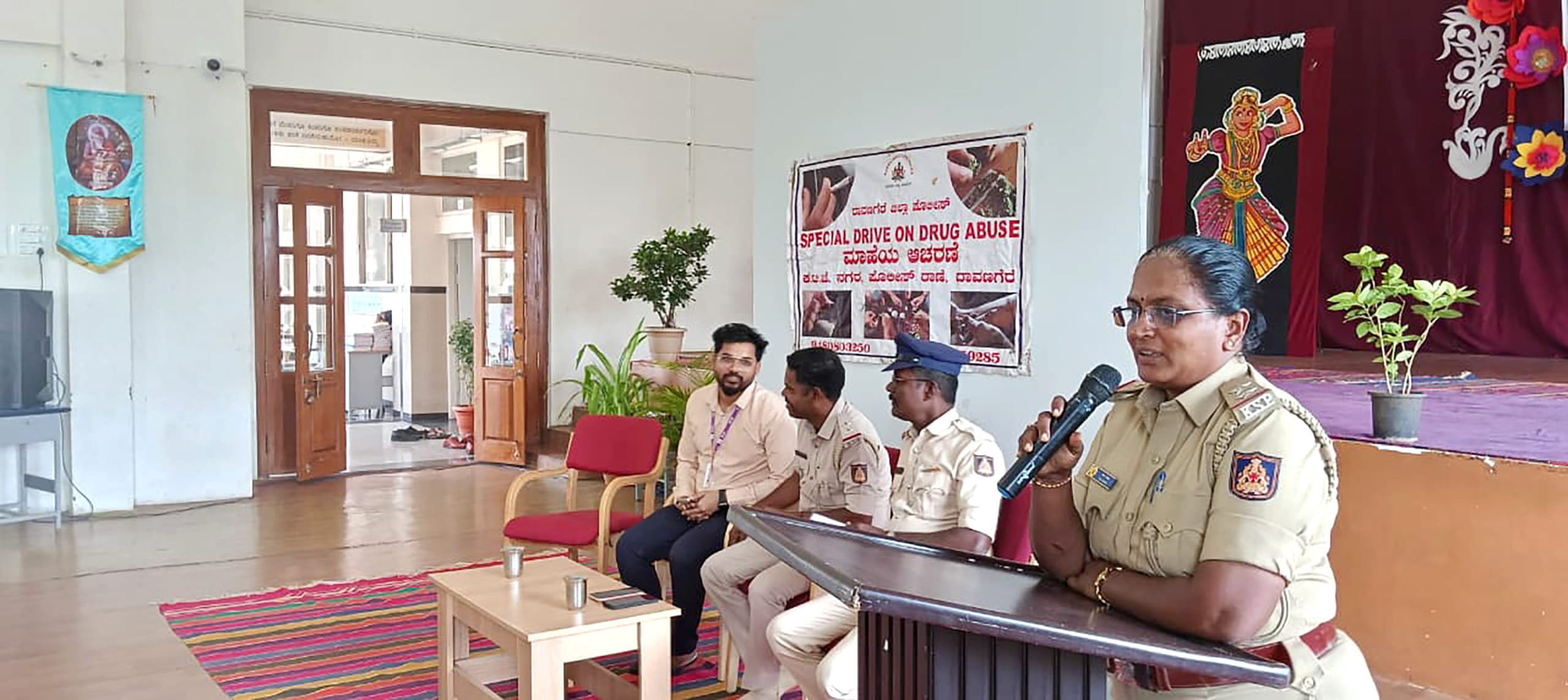 An awareness programme on the NDPS Act and Drug Abuse in RVK - Davangere at 11.32.43 AM