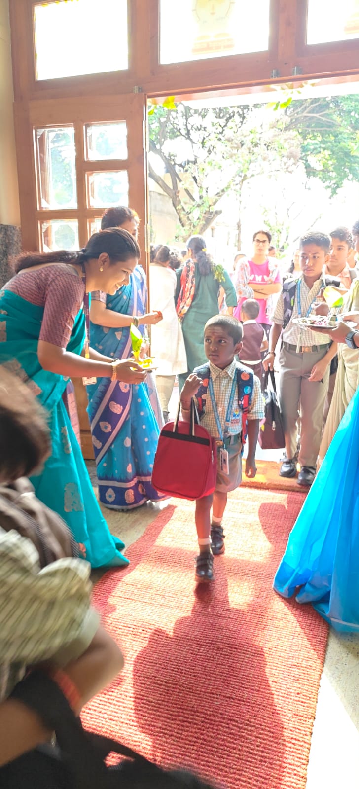 Welcome Back to School – Reopening Day Celebration at RVK - Davanagere (1)