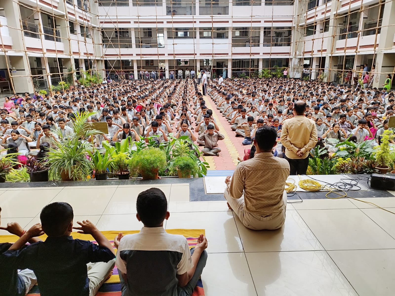Welcome Back to School – Reopening Day Celebration at RVK - Davanagere (3)