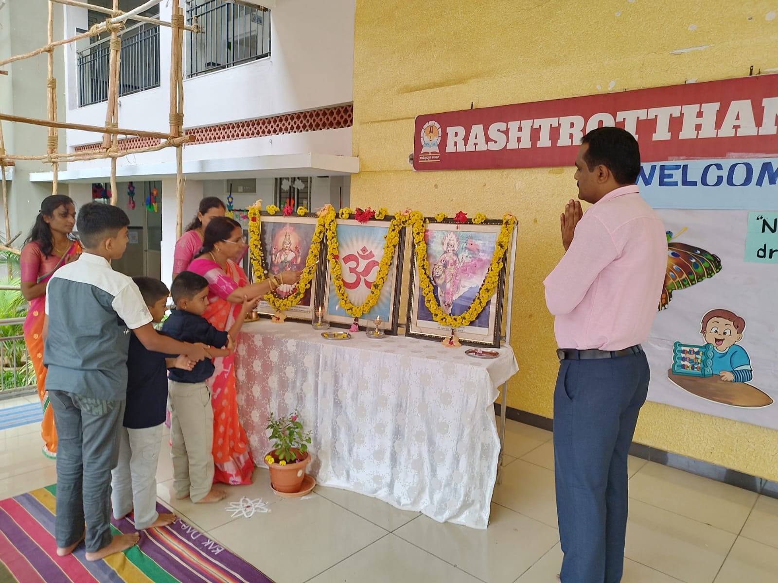 Welcome Back to School – Reopening Day Celebration at RVK - Davanagere (8)
