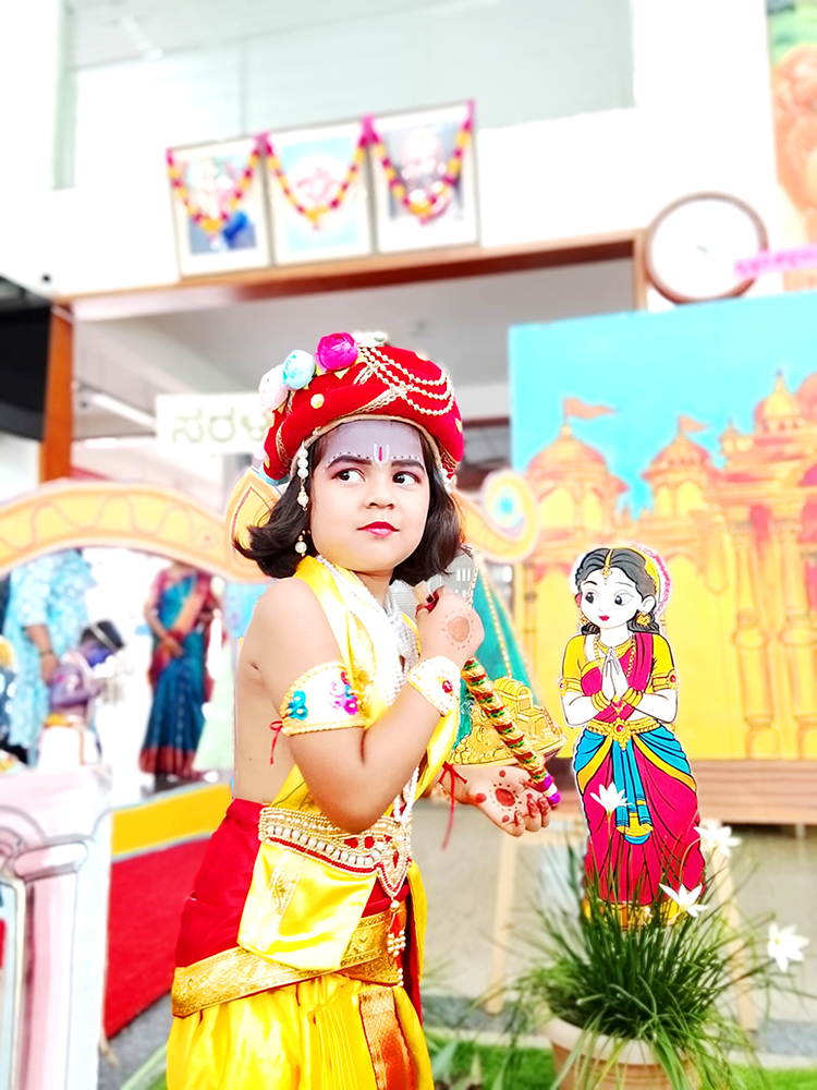 Celebration of Krishna Janmashtami at RVK - Davanagere (15)