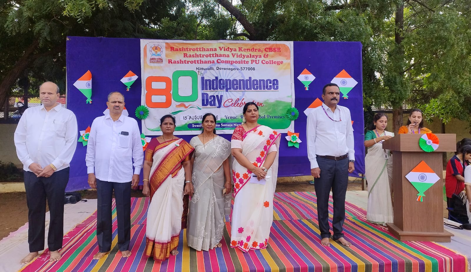 RVK Davanagere Celebrates 80th Independence Day with March Past, Cultural Programs, and Inspiring Addresses (6)