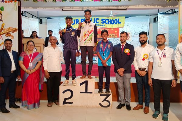 Prize to RVK-Davanagere in CBSE South Zone-2 Yogasana Tournament